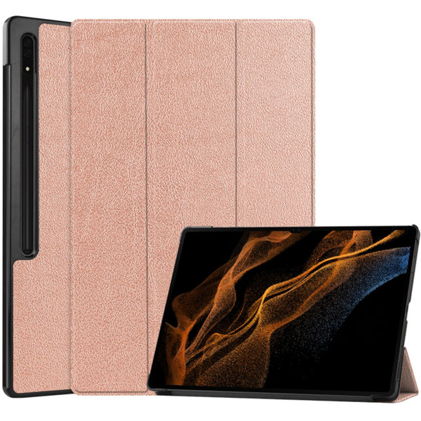 Techsuit - FoldPro - Samsung Galaxy Tab S8 Ultra / S9 Ultra / S10 Ultra - Rose Gold