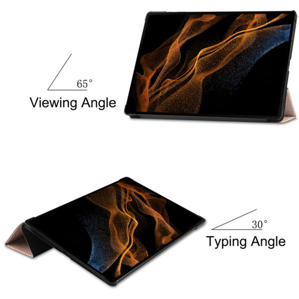 Techsuit - FoldPro - Samsung Galaxy Tab S8 Ultra / S9 Ultra / S10 Ultra - Rose Gold