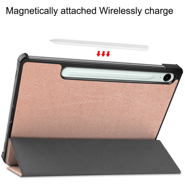 Techsuit - FoldPro - Samsung Galaxy Tab S9 / S9 FE / S10 FE - Rose Gold