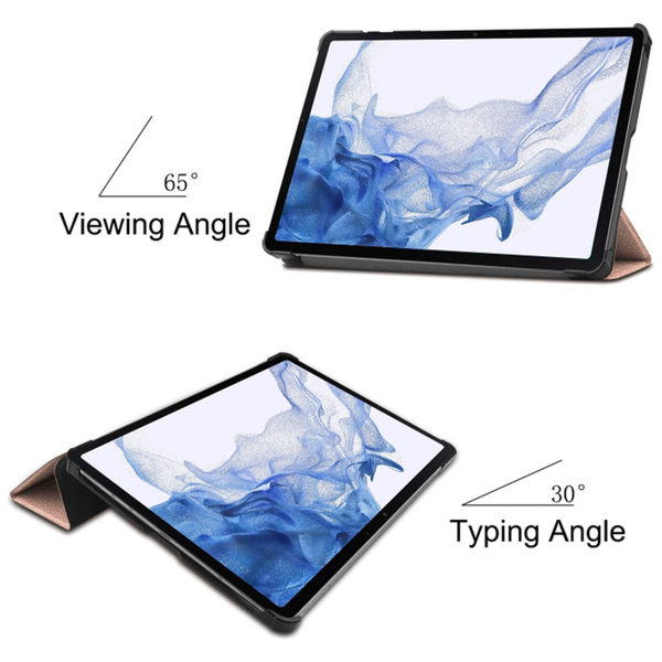 Techsuit - FoldPro - Samsung Galaxy Tab S9 / S9 FE / S10 FE - Rose Gold