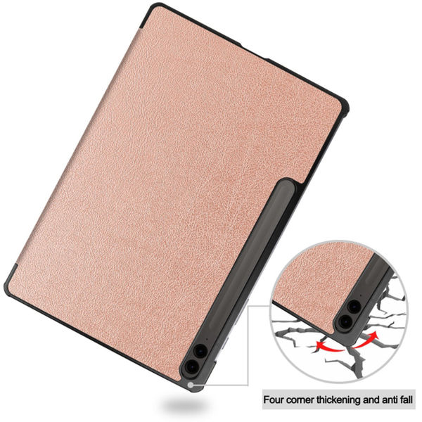 Techsuit - FoldPro - Samsung Galaxy Tab S9 Plus / S9 FE Plus / S10 Plus / S10 FE Plus - Rose Gold
