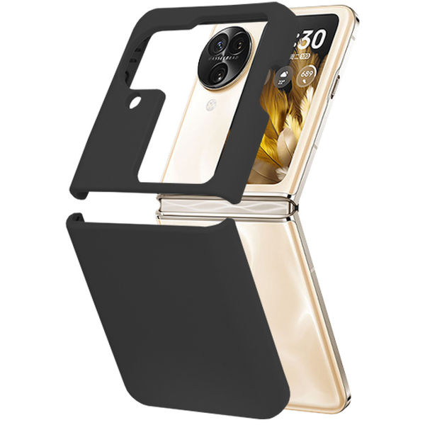 Techsuit - Soft Edge Silicone - Oppo Find N3 Flip - Black