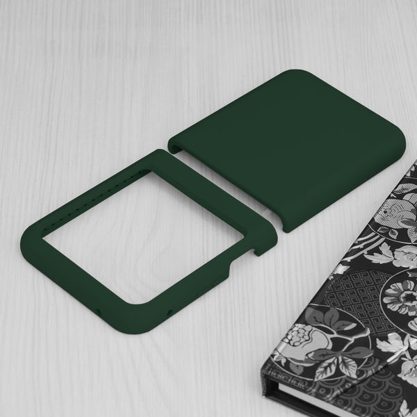 Techsuit - Soft Edge Silicone - Oppo Find N3 Flip - Dark Green