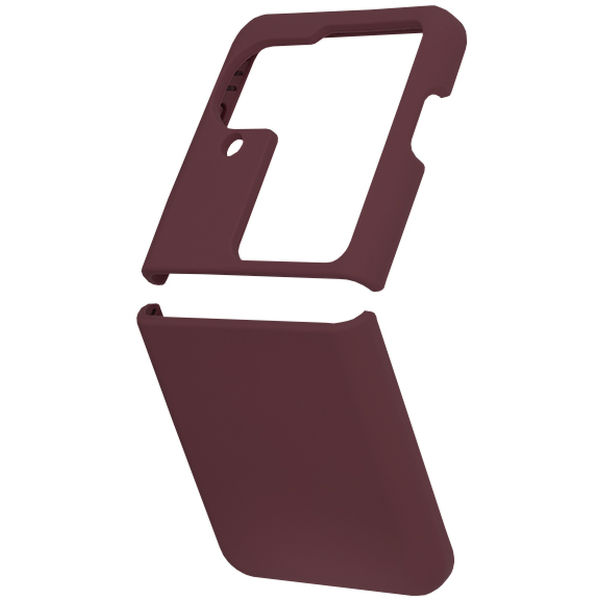 Techsuit - Soft Edge Silicone - Oppo Find N3 Flip - Plum Violet