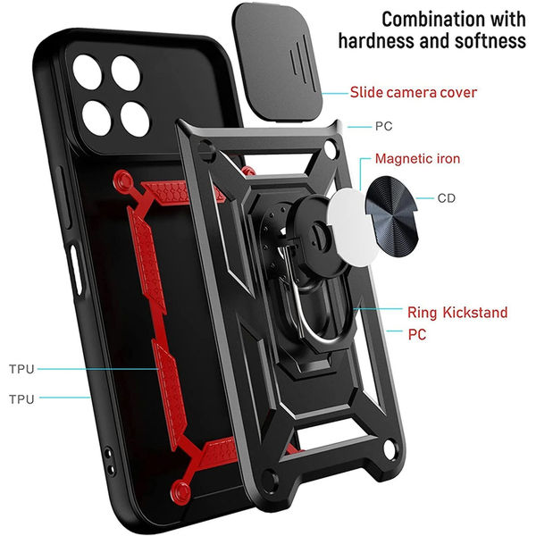 Techsuit - CamShield Series - Honor X6a - Black