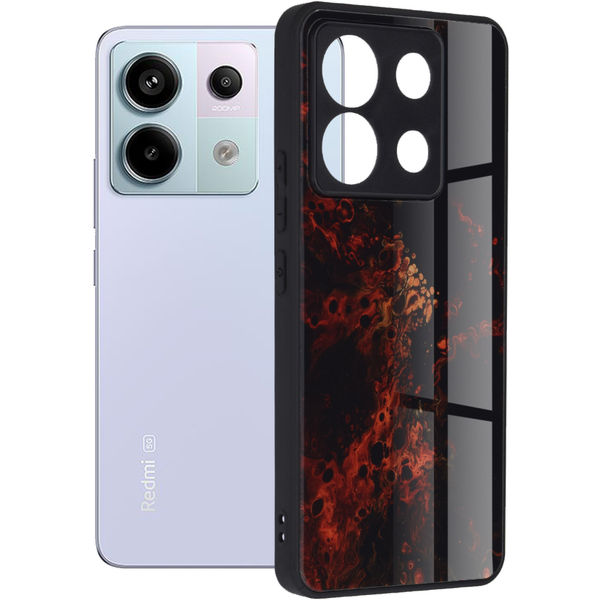 Techsuit - Glaze Series - Xiaomi Redmi Note 13 Pro 5G / Poco X6 - Red Nebula