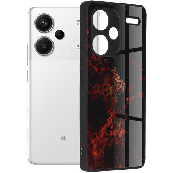 Techsuit - Glaze Series - Xiaomi Redmi Note 13 Pro+ 5G - Red Nebula
