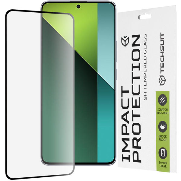 Techsuit - 111D Full Cover / Full Glue Glass - Xiaomi Redmi Note 13 Pro 5G / Poco X6 - Black