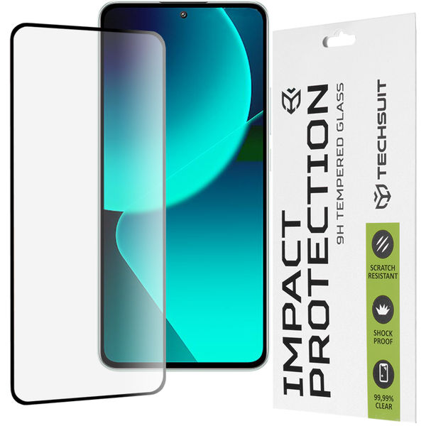 Techsuit - 111D Full Cover / Full Glue Glass - Xiaomi 13T / 13T Pro - Black