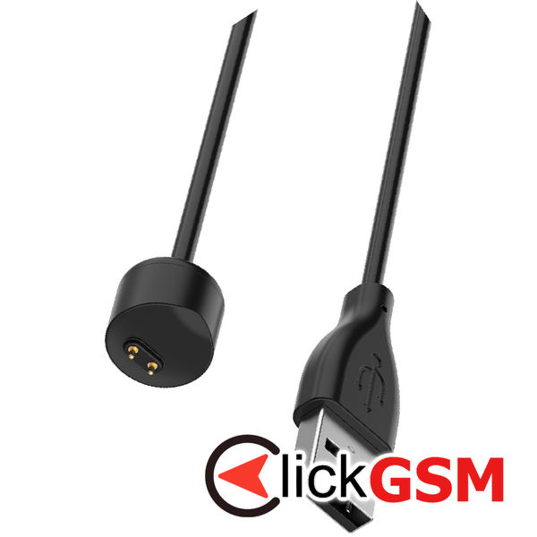 Techsuit - SmartWatch Wireless Charging Cable (TXC1) - for Xiaomi Mi Band 5/6/7, USB, 3.5W, 1m - Black