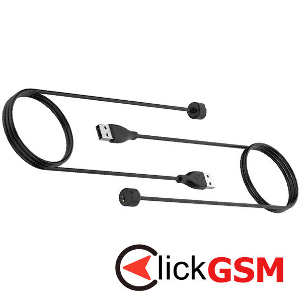 Techsuit - SmartWatch Wireless Charging Cable (TXC1) - for Xiaomi Mi Band 5/6/7, USB, 3.5W, 1m - Black