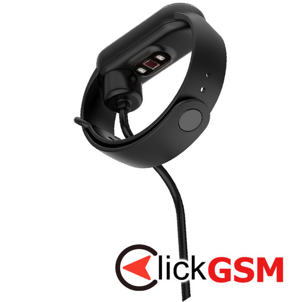 Techsuit - SmartWatch Wireless Charging Cable (TXC1) - for Xiaomi Mi Band 5/6/7, USB, 3.5W, 1m - Black