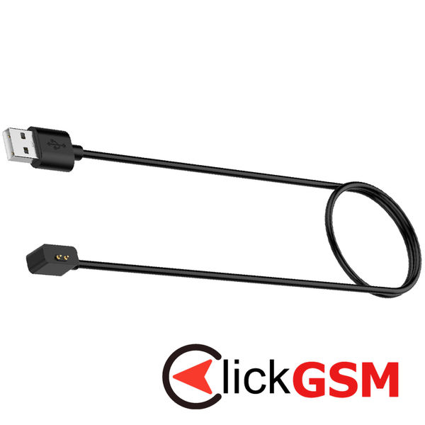 Techsuit - SmartWatch Wireless Charging Cable (TXC2) - for Xiaomi Band 7 Pro/Watch Lite 2/Redmi Watch2, USB, 3.5W, 1m - Black