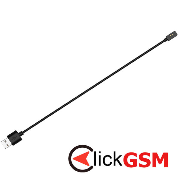 Techsuit - SmartWatch Wireless Charging Cable (TXC2) - for Xiaomi Band 7 Pro/Watch Lite 2/Redmi Watch2, USB, 3.5W, 1m - Black