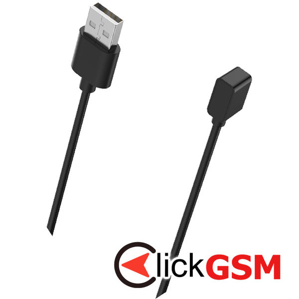 Techsuit - SmartWatch Wireless Charging Cable (TXC2) - for Xiaomi Band 7 Pro/Watch Lite 2/Redmi Watch2, USB, 3.5W, 1m - Black