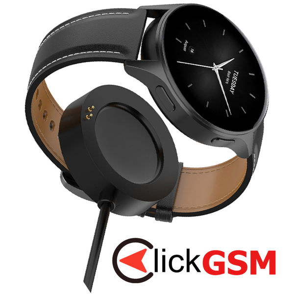 Techsuit - SmartWatch Wireless Charging Cable (TXC5) - for Xiaomi Watch H1/2 Pro/S2, USB, 5W with Desk Holder - Black