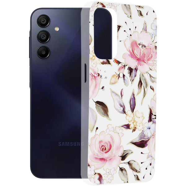 Techsuit - Marble Series - Samsung Galaxy A15 4G / A15 5G - Chloe White