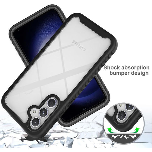 Techsuit - Defense360 Pro + Screen Protector - Samsung Galaxy S24 - Black