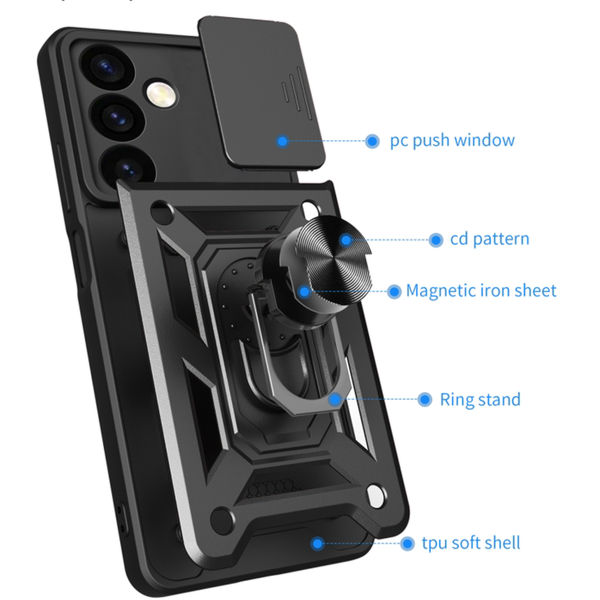 Techsuit - CamShield Series - Samsung Galaxy S24 Plus - Black