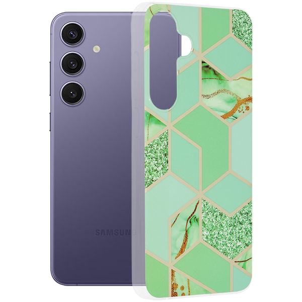 Techsuit - Marble Series - Samsung Galaxy S24 Plus - Green Hex