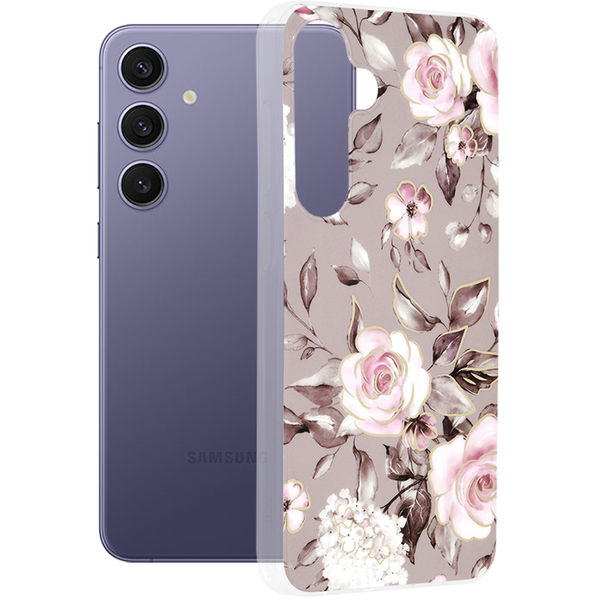 Techsuit - Marble Series - Samsung Galaxy S24 Plus - Bloom of Ruth Gray