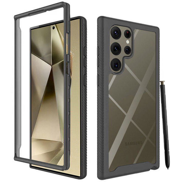 Techsuit - Defense360 Pro + Screen Protector - Samsung Galaxy S24 Ultra - Black