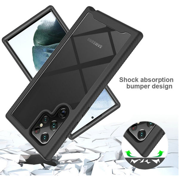 Techsuit - Defense360 Pro + Screen Protector - Samsung Galaxy S24 Ultra - Black