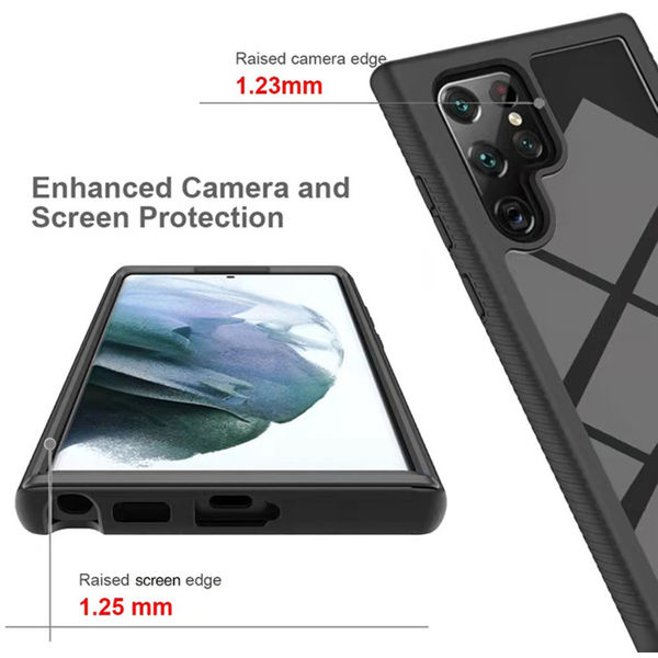 Techsuit - Defense360 Pro + Screen Protector - Samsung Galaxy S24 Ultra - Black