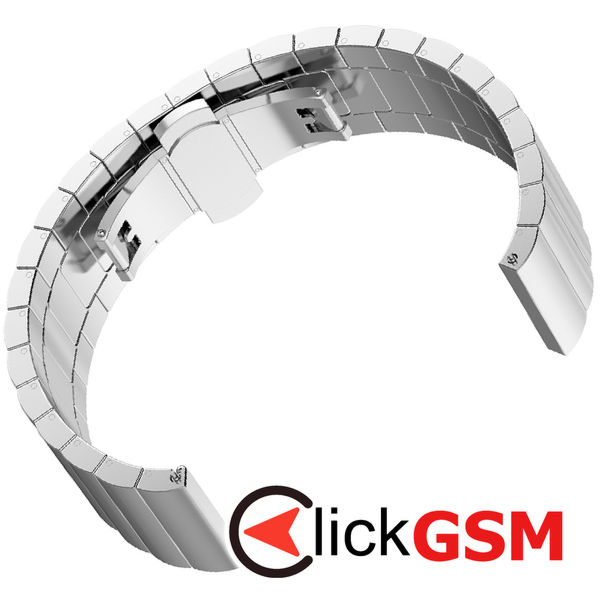 Techsuit - Watchband 22mm (W012) - Huawei Watch GT 2 (46mm)/GT 2 Pro/GT 3 Pro (46mm)/Ultimate, Xiaomi Watch S1 - Silver