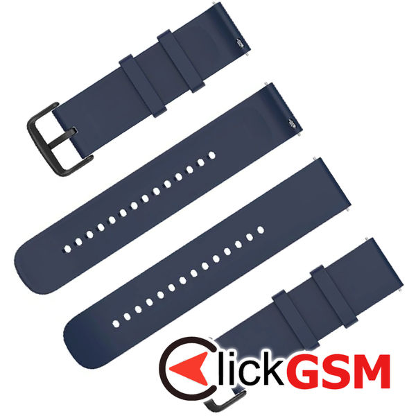 Techsuit - Watchband 22mm (W001) - Huawei Watch GT 2 (46mm)/GT 2 Pro/GT 3 Pro (46mm)/Ultimate, Xiaomi Watch S1 - Dark Blue