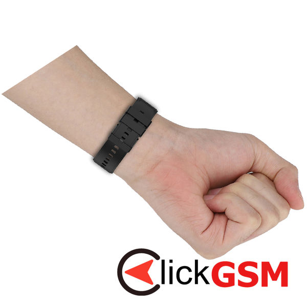 Techsuit - Watchband 20mm (W026) - Samsung Galaxy Watch 4/5/Active 2, Huawei Watch GT 3 (42mm)/GT 3 Pro (43mm) - Burgundy
