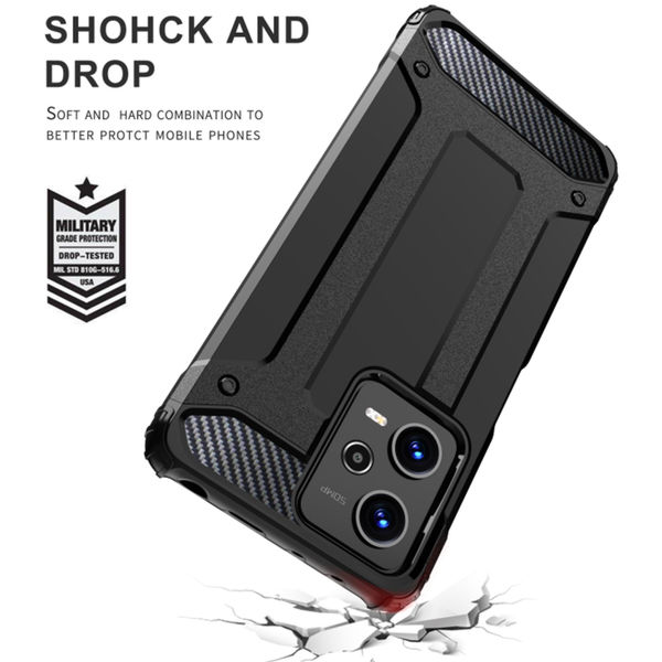 Techsuit - Hybrid Armor - Xiaomi Redmi 13C 4G / Poco C65 - Black