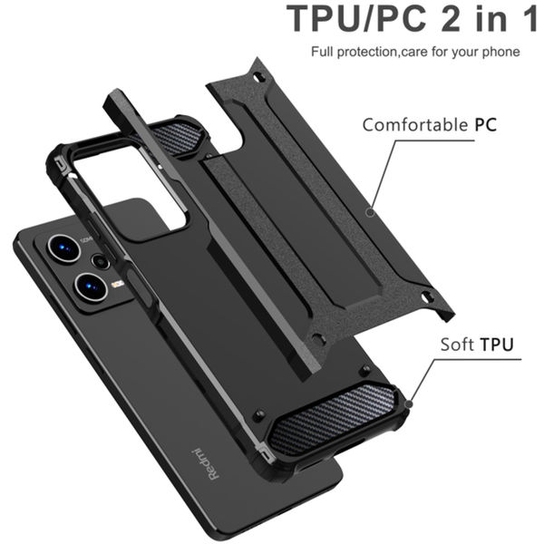Techsuit - Hybrid Armor - Xiaomi Redmi 13C 4G / Poco C65 - Black