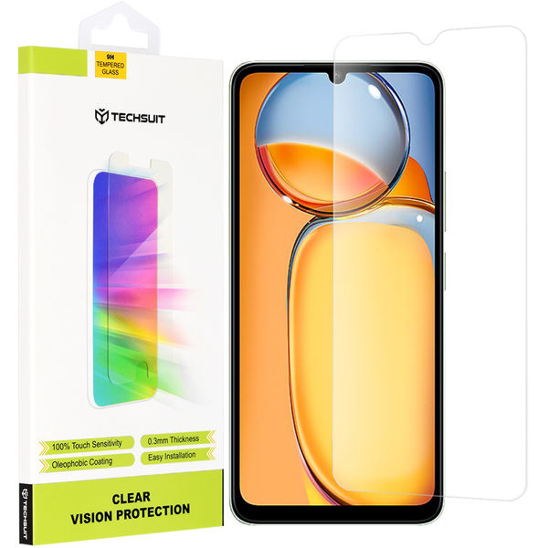 Techsuit - Clear Vision Glass - Xiaomi Redmi 13C 4G / 13C 5G / C65 - Transparent