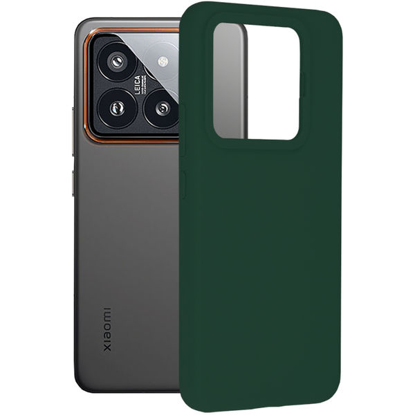Techsuit - Soft Edge Silicone - Xiaomi 14 Pro - Dark Green