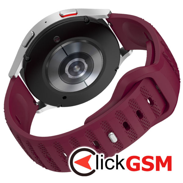 Techsuit - Watchband 20mm (W050) - Samsung Galaxy Watch 4/5/Active 2, Huawei Watch GT 3 (42mm)/GT 3 Pro (43mm) - Bordeaux