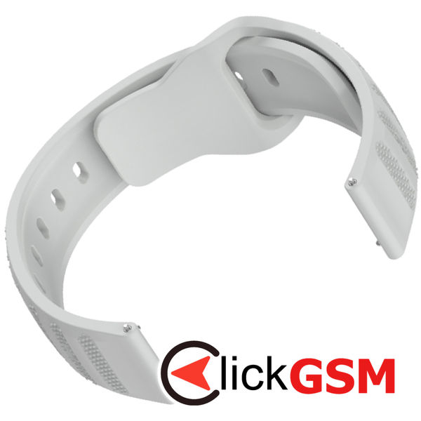 Techsuit - Watchband 20mm (W050) - Samsung Galaxy Watch 4/5/Active 2, Huawei Watch GT 3 (42mm)/GT 3 Pro (43mm) - Gray