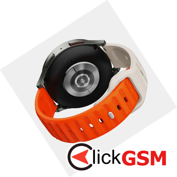 Techsuit - Watchband 20mm (W050) - Samsung Galaxy Watch 4/5/Active 2, Huawei Watch GT 3 (42mm)/GT 3 Pro (43mm) - Orange Beige