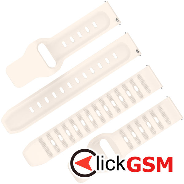 Techsuit - Watchband 22mm (W050) - Huawei Watch GT 2 (46mm)/GT 2 Pro/GT 3 Pro (46mm)/Ultimate, Xiaomi Watch S1 - Beige