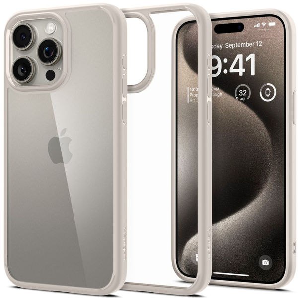 Spigen - Ultra Hybrid - iPhone 15 Pro Max - Natural Titanium
