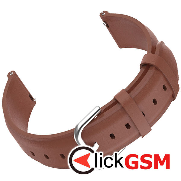 Techsuit - Watchband 22mm (W007PU) - Huawei Watch GT 2 (46mm)/GT 2 Pro/GT 3 Pro (46mm)/Ultimate, Xiaomi Watch S1 - Brown