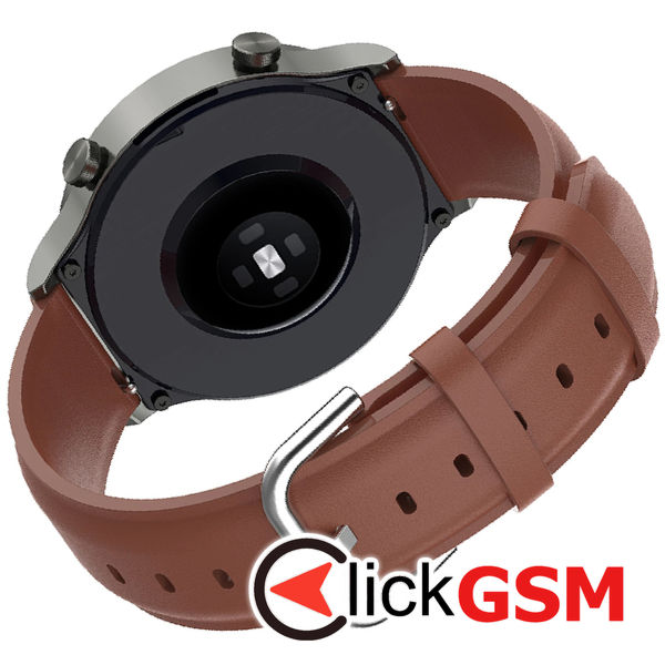Techsuit - Watchband 22mm (W007PU) - Huawei Watch GT 2 (46mm)/GT 2 Pro/GT 3 Pro (46mm)/Ultimate, Xiaomi Watch S1 - Brown