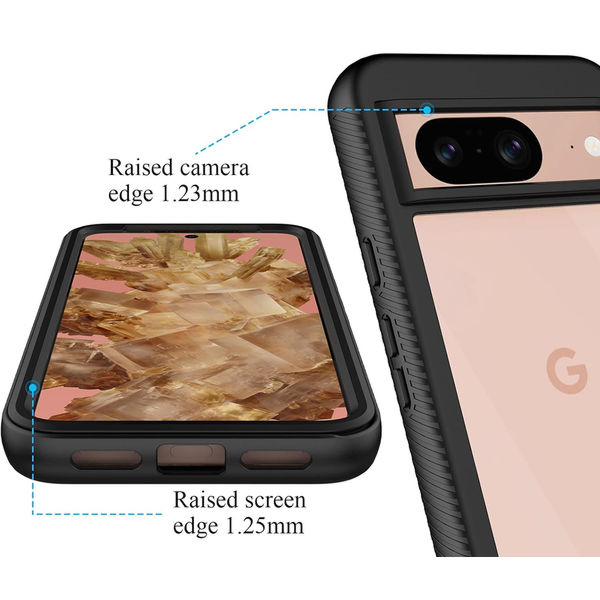 Techsuit - Defense360 Pro + Screen Protector - Google Pixel 8a - Black