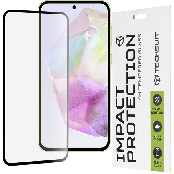 Techsuit - 111D Full Cover / Full Glue Glass - Samsung Galaxy A35 5G / A55 5G / M35 - Black