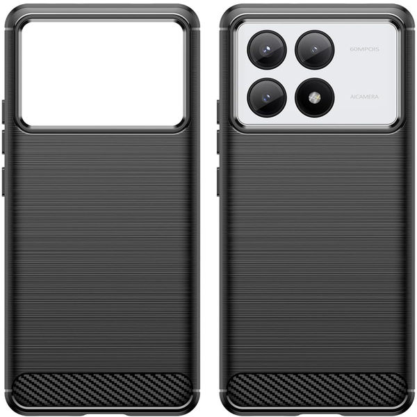 Techsuit - Carbon Silicone - Xiaomi Poco X6 Pro - Black