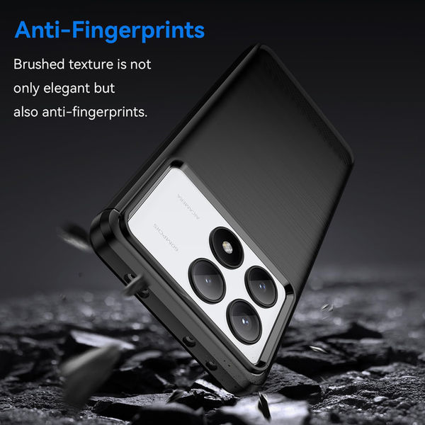 Techsuit - Carbon Silicone - Xiaomi Poco X6 Pro - Black