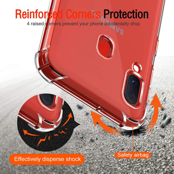 Techsuit - Shockproof Clear Silicone - Samsung Galaxy A20e - Clear