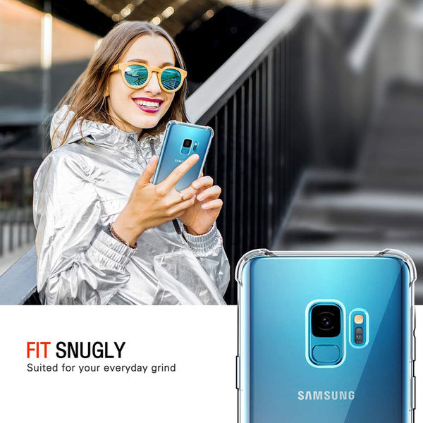 Techsuit - Shockproof Clear Silicone - Samsung Galaxy S9 - Clear