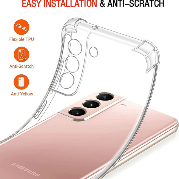 Techsuit - Shockproof Clear Silicone - Samsung Galaxy A54 - Clear