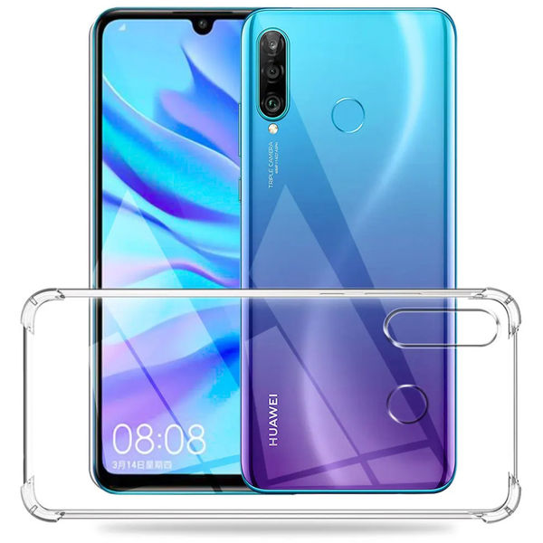 Techsuit - Shockproof Clear Silicone - Huawei P30 Lite / P30 Lite New Edition - Clear